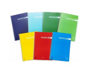Cuaderno Espiral PACSA Plastipac, 4º 80H Tapa Plástico Milimetrado