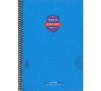 Cuaderno Espiral PRAXTON Premium Azul Claro, Folio 80H Nº46 Tapa Plástico