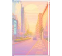 Cuaderno Estilo Vaporwave: Perfecto para escribir, dibujar y tomar notas Interior de 120 páginas a cuadros tamaño 6x9 pulgadas