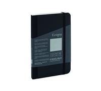 Cuaderno fabriano ecoqua plus tela 9x14 80hj. 90gr. liso negro