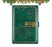 Cuaderno genérico con cerradura | 500 G - Cuaderno de escritura secreto con código | Agenda de piel sintética rosa 224 páginas con líneas organizador privado para niñas y niños