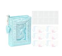 Cuaderno Genérico - Construcción De Papel Tela Duradera, Diseño De Páginas De Bolsillo Transparentes, Planificador De Scrapbooking M5, Organizador De Anillos | Para Mujeres, Adolescente