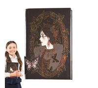 - Cuaderno gótico, cuaderno vintage, estilo gótico colorido de páginas, manual de ilustración - Goth Notebook for Work Study, 256 páginas, revistas para escribir mujeres notas de nota