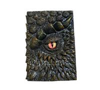 Cuaderno Grabado Escultura Dragón Libreta 3D Ojo Antiguo Bloc Notas Diario Retro Resina Papel para Regalo Apuntes, oro