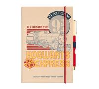 Grupo Erik Cuaderno Harry Potter A5 con Boli, Anden 9 3/4 - Harry Potter regalos | Cuaderno A5 cuadros : Diario personal - Cuadernos tapa dura con marcapáginas, 192 págs