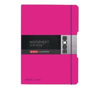 CUADERNO HERLITZ FLEX A4 PP ROSA 2X 40 HOJAS. CUADROS/LÍNEA
