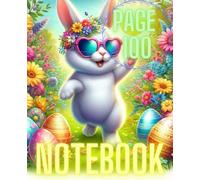 Cuaderno: Hop into Easter Joy: un encantador cuaderno cuadriculado con diseños festivos de conejo y huevo