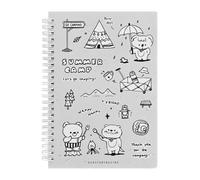 Cuaderno horizontal Creative Trend Coil de 4PC-A5 para estudiantes, cámara de verano