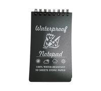 Cuaderno impermeable con espirales pequeñas, blocs de notas de bolsillo para escribir en el campo de lluvia para el hogar, papel impermeable para todo tipo de clima