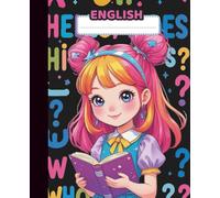 Cuaderno Kawaii Personalizado de Inglés: Complemento Perfecto para Organizar y Brillar en el Cole, 100 Páginas de Papel Blanco Rayado, (7.5 x 9.25) Pulgadas, para Niñas y Adolescentes, Tapa Blanda