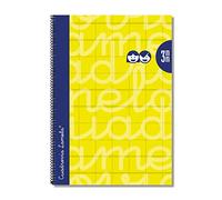 Cuaderno Lamela 3 mm Amarillo A4 5 Unidades