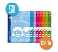 Lamela Cuaderno, 40 hojas, colores surtidos, 1 unidad, 5mm