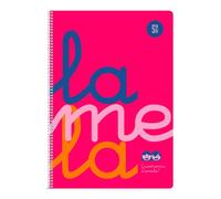 Cuaderno Lamela Fluor Rosa Din A4 5 Piezas 80 Hojas