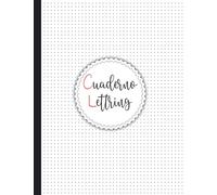 Cuaderno Lettering Puntos A4: libretas de puntos para lettering - 120 hojas con plantillas de punteado para lettering y caligrafía - diseño de hojas tropicales