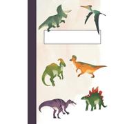 Cuaderno Libreta de dinosaurios con interior pautado en cuadros. Tamaño A5. 100 páginas: Cuaderno Libreta de dinosaurios con interior pautado en cuadros. Tamaño A5. 100 páginas