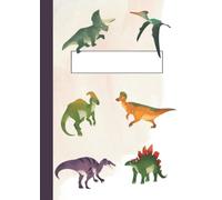 Cuaderno libreta de dinosaurios con interior pautado en lineas. Tamaño A4. 100 páginas: Cuaderno libreta de dinosaurios con interior pautado en lineas. Tamaño A4. 100 páginas