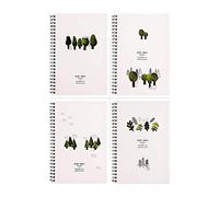 Cuaderno Libreta Viajes Cuaderno Con Espiral De Estrella, 4 Temas, Papel Rayado Universitario, 60 Hojas, Pestañas Tapa Dura Rayadas, Diario Aprendizaje, Regalos for Estudiantes Lecturas Adultos(A)