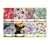 Cuaderno liso con lindos estampados - A5, varios tipos
