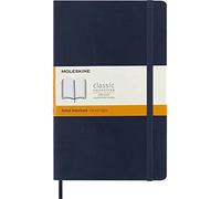 Cuaderno Moleskine Clásico Tapa Blanda Grande Rayado Azul Zafiro 192 Páginas