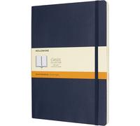 Cuaderno Moleskine Clásico Tapa Blanda XL Rayado Azul Zafiro 192 Páginas
