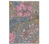 Paperblanks Cuaderno tapa dura Morris Pink Honeysuckle Midi sin pautas 120 g/m² elástico