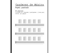 Cuaderno Musical: diagramas y pentagramas (Cuadernos de Música en blanco: pentagramas, diagramas,...)