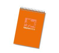 Cuaderno Notas Espiral TAURO Extra, 16º Apaisado 80H Cuadriculado