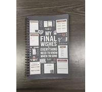 Cuaderno organizador de fin de vida - Libro de trabajo My Final Wishes, planificador de orientación familiar para los deseos de la última vida