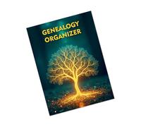 Cuaderno organizador de genealogía de papel recubierto, diario de árbol genealógico para la preservación de la historia familiar, 21 x 28,5 cm, libro generacional de árbol genealógico