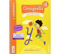 Entrénate. Cuaderno Ortografía 4 Primaria