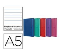 Cuaderno Oxford Cosida Tapa Extradura Din A5 80 Hojas Rayado Horizontal Colores Vivos Surtidos