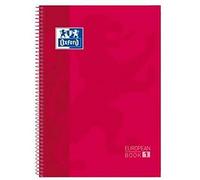 Cuaderno Oxford European Book Rojo A4 5 Unidades