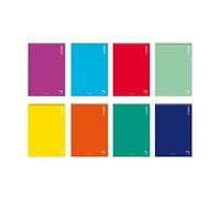 Cuaderno Pacsa Basic Multicolor 80 Hojas Cuarto (10 Unidades)