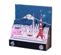 Cuaderno Paper Mountain - Recordatorio 3D desprendible, calendario artístico de mesa, diseño innovador de papelería | Home Office Studio Planificación Organización Trabajo Creativo Idea de regalo para