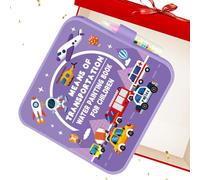 Cuaderno Para Colorear Con Agua,Herramientas De Pintura Reutilizables Portátiles Lindas De Estilo De Dibujos Animados | Libro De Acuarela - Para Viaje Artesanía Coche Oficina Preescolar Guarderías