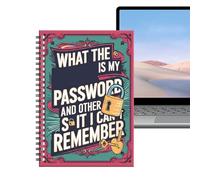 Cuaderno Para Contraseñas | Diario Con Encuadernación En Espiral | Organizador De Internet En Formato De Cuaderno | Para Personas Mayores, Mujeres, Hombres, Hogar, Lugar De Trabajo, Universidad, Escue