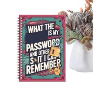 Cuaderno para Contraseñas y Claves,Agenda con Encuadernación en Espiral y Planificador Diario | Organizador de Direcciones Web y Enlaces | Para Personas Mayores, Mujeres, Hombres, Hogar, Lugar De Trab