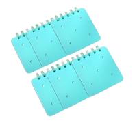 Cuaderno pequeño de 6 piezas con encuadernación de doble bobina para escribir, 40 páginas, sin rayas, 8, 4 x 9, 4 cm, bloc de notas pequeño para dibujar, escribir, dibujar, dibujar, dibujar arte