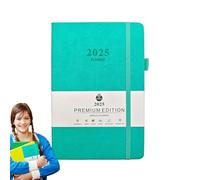 Cuaderno planificador 2025 | Cuaderno planificador anual - Diario de cosas por hacer, bloc de notas A5 para citas, planificación, horario de trabajo,