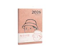 Cuaderno Planificador Académico De 2026 Diario Con 200 Hojas Marcapáginas Con Cinta Fechada Para Programación Planificador Simple De 8 14x5 7 Pulgadas