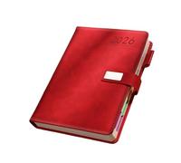 Cuaderno Planificador Académico De PU 2026 Con Cierre De Botón Magnético Y Ranuras Para Bolígrafos 400 Páginas Con Fecha Para Programación Planificador Verde