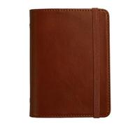 Cuaderno planificador de tamaño con correa elástica y 80 hojas de 5 anillas de poliuretano para tomar notas diarias, cuaderno de piel sintética