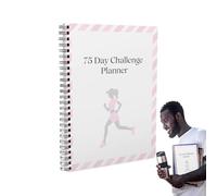 Cuaderno planificador, organizador de citas de 75 días, organizador de planificación de objetivos motivacionales para seguimiento del tiempo, seguimiento de hábitos, reuniones escolares, proyectos