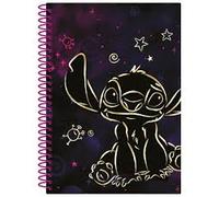 Cuaderno plástico espiral B5 Gold Stitch 100 hojas - Cuaderno escolar cuadrícula 3 mm - CoolPack - Compacto y resistente