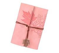 Cuaderno portátil con 6 anillas de cuero para carpetas de 75 hojas, cierre de cuerda para diario, bocetos, reuniones de negocios, blocs de notas