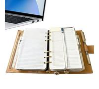 Cuaderno portátil de hábitos, planificador diario compacto, rastreador de tareas de 9.4 x 7.1 pulgadas con gráficos, planificador de diario en espiral, cuaderno organizador con secciones