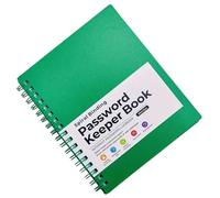 Cuaderno portátil para guardar contraseñas, fácil de pasar páginas, con pestañas alfabéticas, para notas de clase y diarios, espirales, cuaderno con pestañas alfabéticas