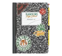 Grupo Erik Cuaderno A5 lineas Stranger Things con Lápiz - Journaling notebook A5 | Bloc de notas A5 - Cuadernos tapa dura con marcapáginas y pegatinas, 192 págs : Merchandising Stranger Things