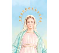 Cuaderno rayado para mujeres, cuaderno cristiano, Vírgen María, 125 páginas, cuaderno de tapa blanda con rayas para toma de notas, diarios para ... María, para tomar notas, devocional, colegio