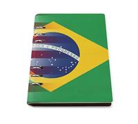 Cuaderno recargable con la bandera de Estados Unidos y Brasil para estudio de trabajo
